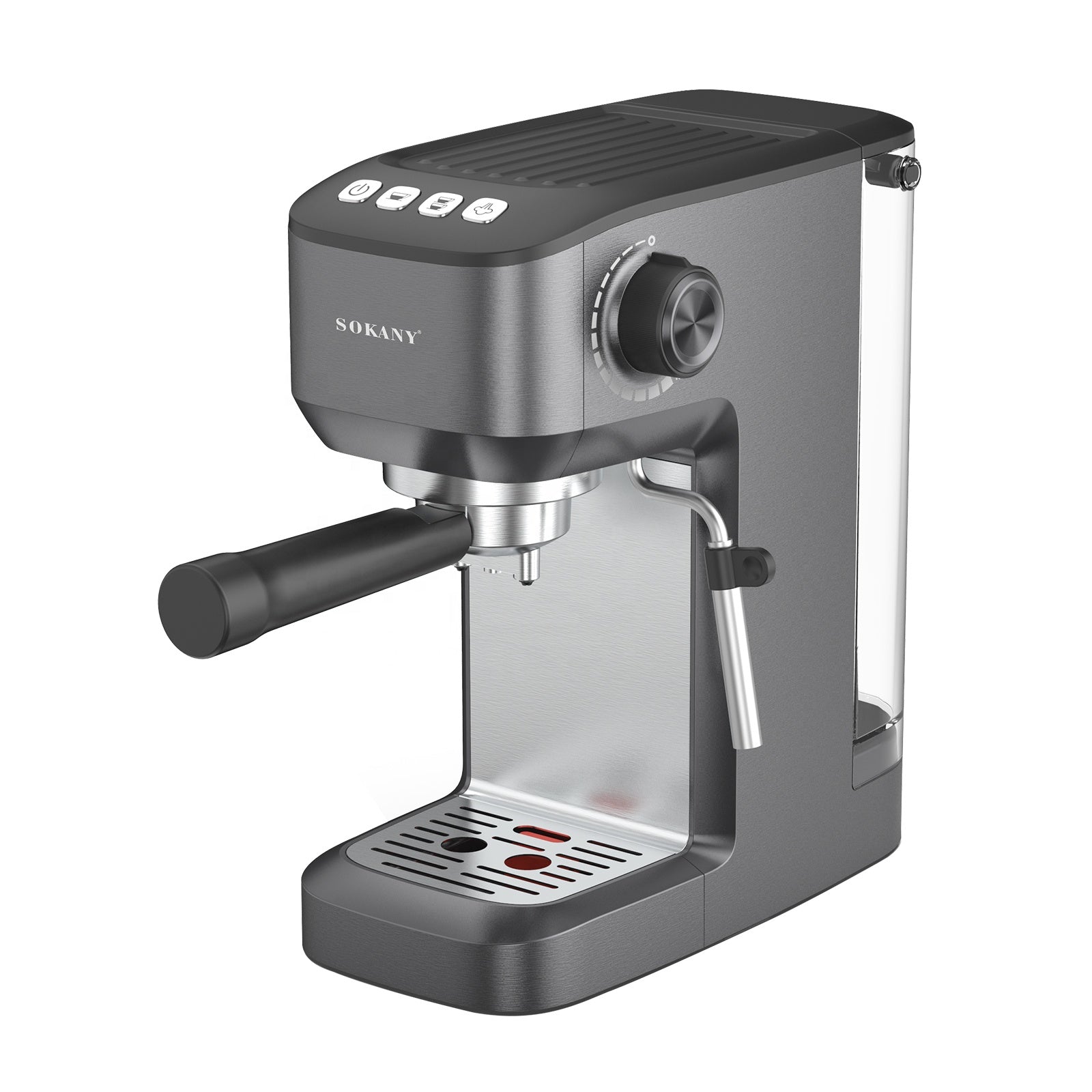 SOKANY slim espresso maker with steam wand – Spark Electronics