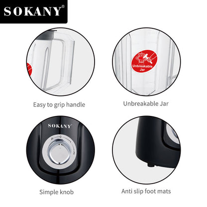 SOKANY Blender and Grinder SK-185 2 in 1